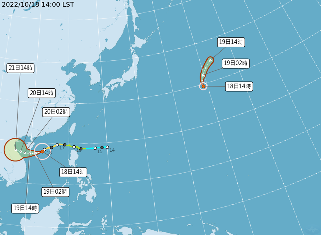 台风海棠的最新路径图及其影响